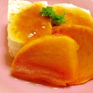豆腐の柿ソース